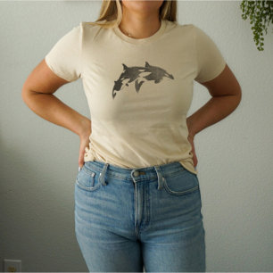 T-shirt Chemise esthétique Orca Pod Grunge