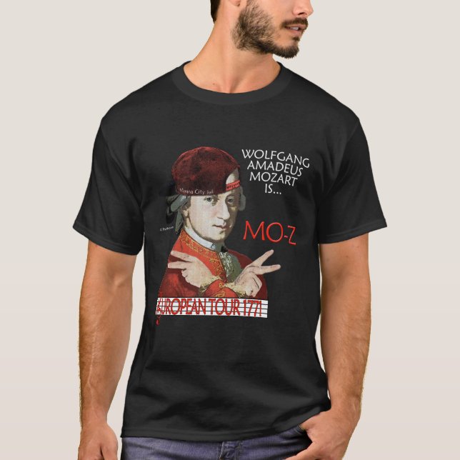 T-shirt Chemise européenne de visite de Mozart "MOIS-z" (Devant)