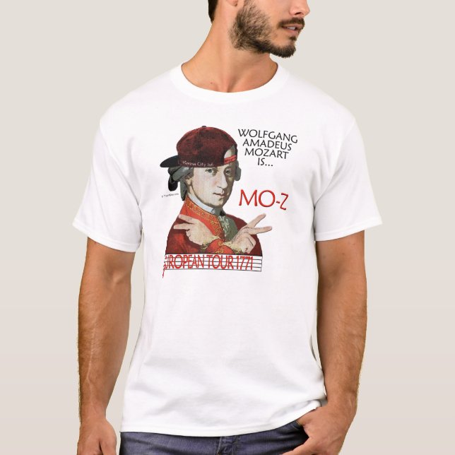 T-shirt Chemise européenne de visite de Mozart "MOIS-z" (Devant)