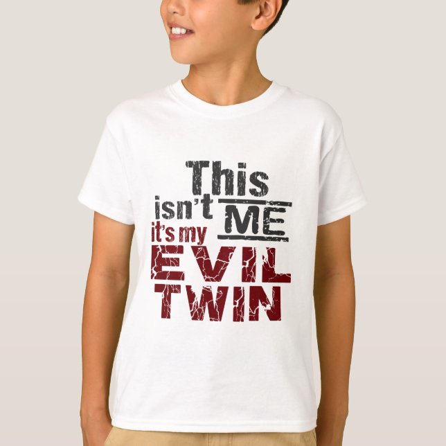 T-shirt Chemise Evil Twin - choisir style & couleur (Devant)