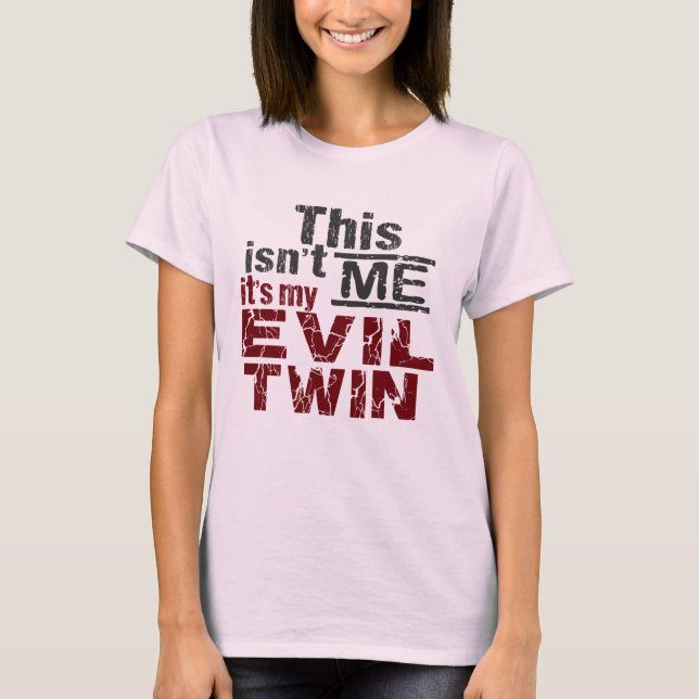 T-shirt Chemise Evil Twin - choisir style & couleur (Devant)