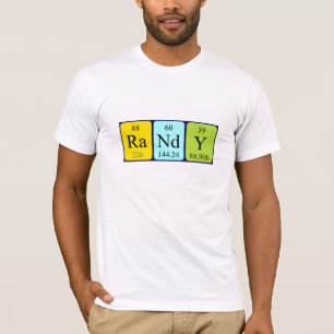 T-shirt Chemise excitée de nom de table périodique