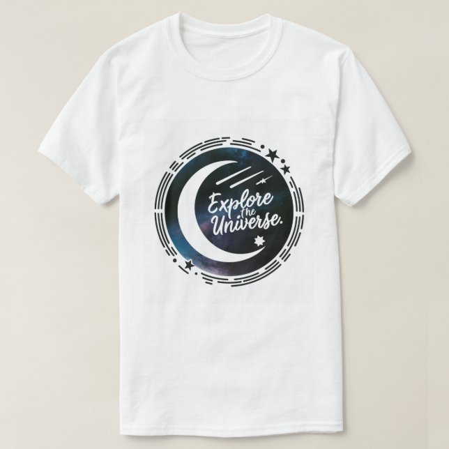 T-shirt Chemise Explorez l'Univers Espace & Astronomie (Design devant)