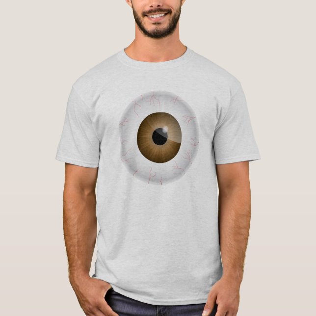 T-shirt Chemise Eyeball Brown Bloodshot (Devant)