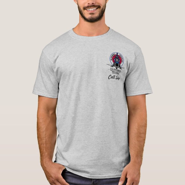 T-shirt Chemise F-4 faite sur commande fantôme - de (Devant)