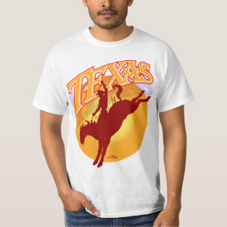 T-shirt Chemise F/B de lever de soleil de rodéo du Texas