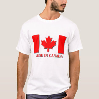 T-shirt Chemise Fabriquée au Canada Fierté Canadienne