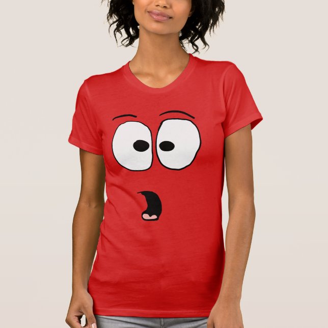 T-shirt Chemise face surprise (Devant)
