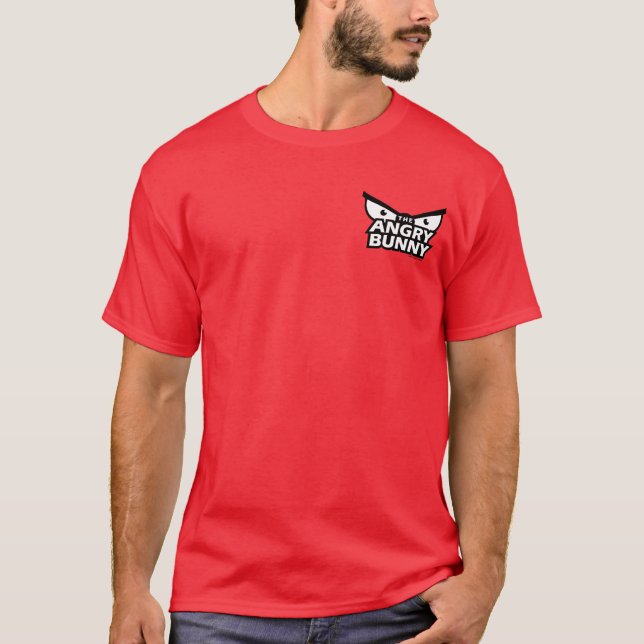 T-shirt Chemise fâchée 1 d'abrégé sur lapin (Devant)