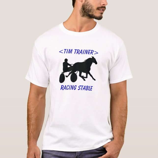 T-shirt Chemise faite sur commande de course d'attelages (Devant)
