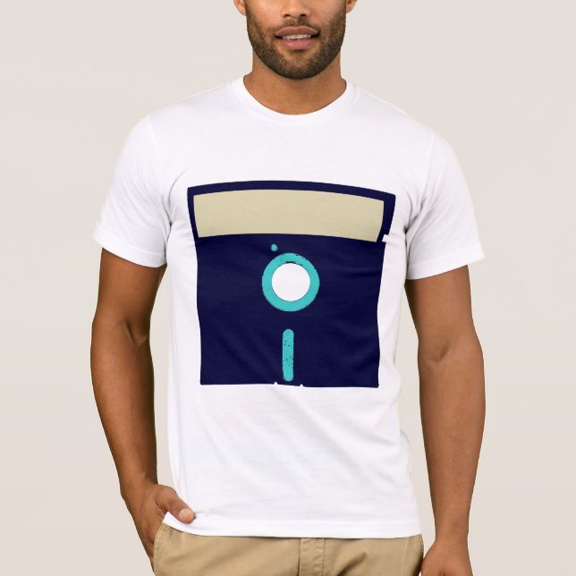 T-shirt Chemise faite sur commande de disque souple (Devant)