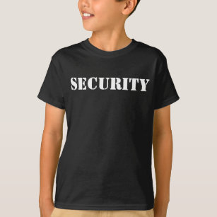 T-shirt Chemise faite sur commande de noir de garde du