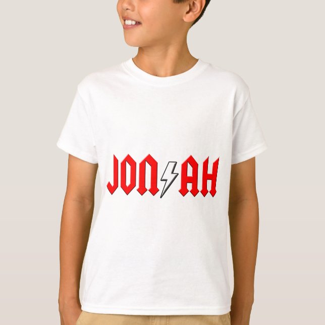 T-shirt chemise faite sur commande de rock de JONAS (Devant)