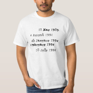 T-shirt Chemise faite sur commande d'échéance de