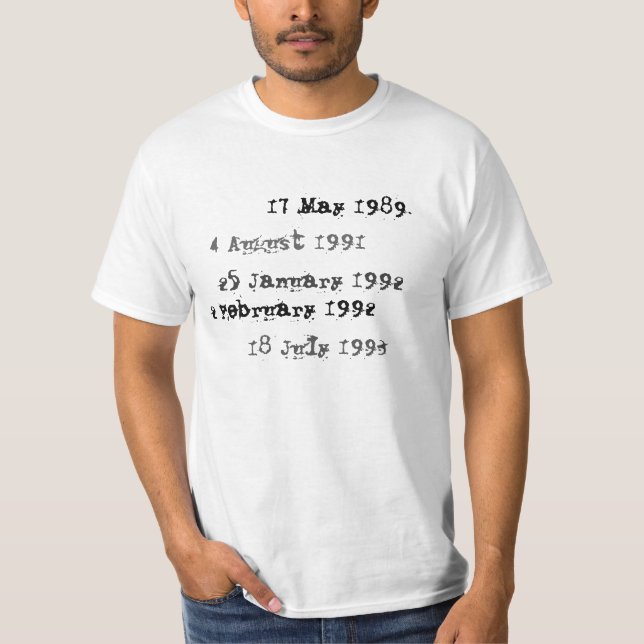 T-shirt Chemise faite sur commande d'échéance de (Devant)