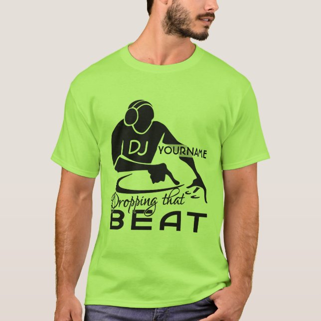 T-shirt Chemise faite sur commande du DJ - choisissez le (Devant)
