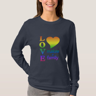 T-shirt Chemise FAMILIALE RAINBOW - choisir style & couleu