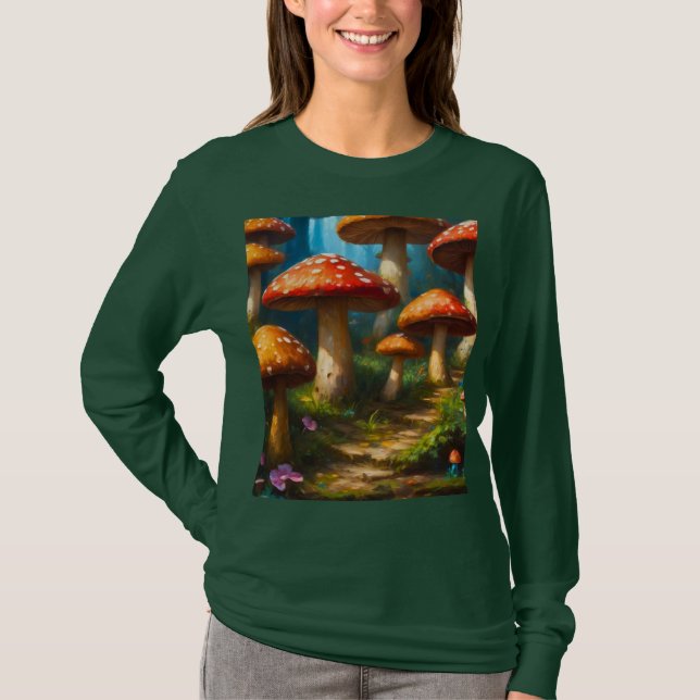 T-shirt Chemise fantaisie champignon (Devant)