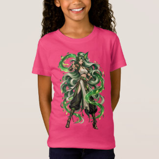 T-Shirt Chemise fantaisie déesse serpent émeraude