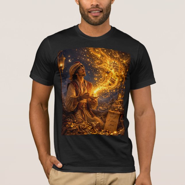 T-shirt Chemise Fantasy Magic Lamp – Nuits Arabes\Art (Devant)
