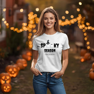 T-shirt Chemise Fantôme de saison éffrayante - Drôle Hallo