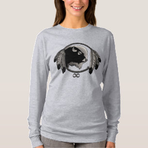 T-shirt Chemise faunique de la Première Nation Femme Plus