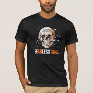 T-shirt Chemise Fearless Soul crâne floral streetwear auda