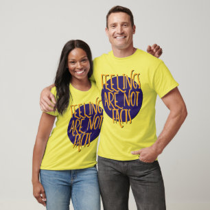 T-shirt Chemise Feelings Are Not Facts 12 Étapes de Réad