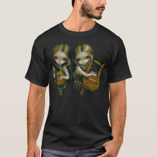 T-shirt Chemise féerique gothique de luth et de lyre