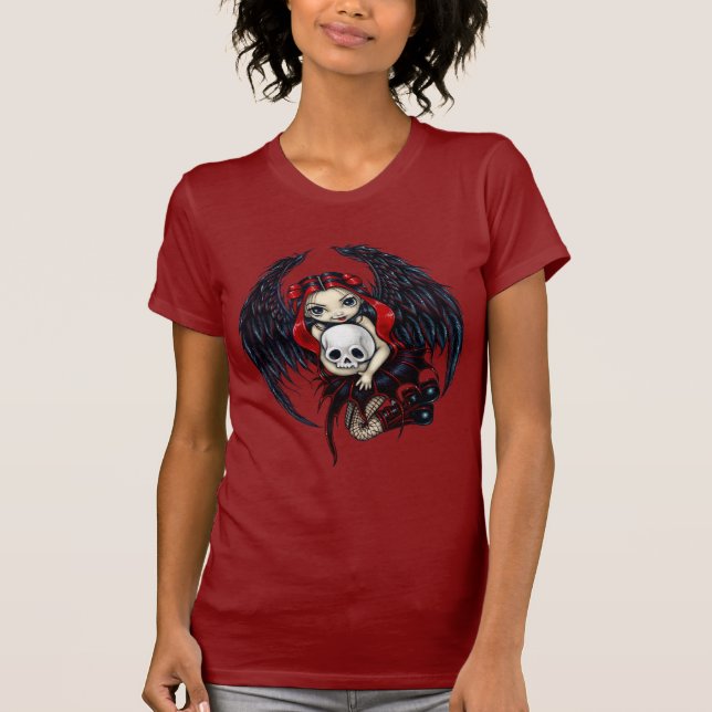 T-shirt Chemise féerique gothique de Stealer de crâne (Devant)