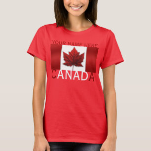 T-shirt Chemise féminine Canada Débardeur personnalisée Ca