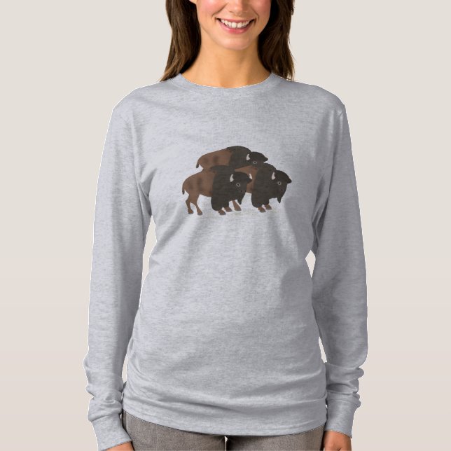 T-shirt Chemise féminine de Bison (Devant)