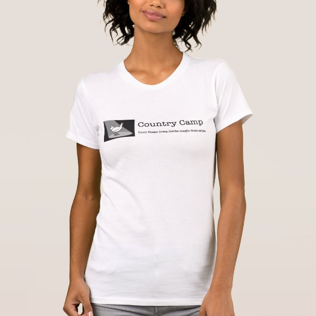 T-shirt Chemise féminine du camp de Country (Devant)