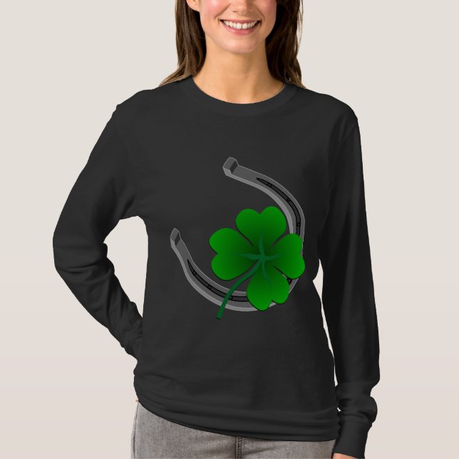 T-shirt Chemise féminine irlandaise Lucky St. Patrick's La (Devant)