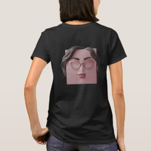 T-shirt Chemise Féminine Minimaliste Surréaliste - Graphiq