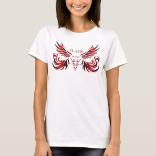 T-shirt Chemise Femme à Aile de Flamme