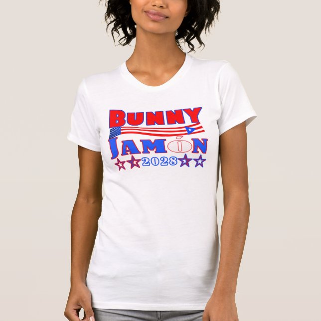 T-shirt chemise femme bunny jamon 2028 (Devant)