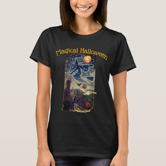 T-shirt Chemise femme de nuit Starry Halloween (Devant)