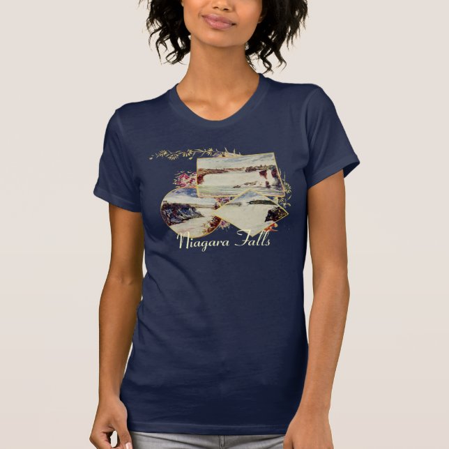 T-shirt Chemise femme d'été vintage Niagara Falls (Devant)