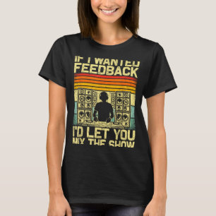 T-shirt Chemise Femme Dj Productrice De Musique Danse Son