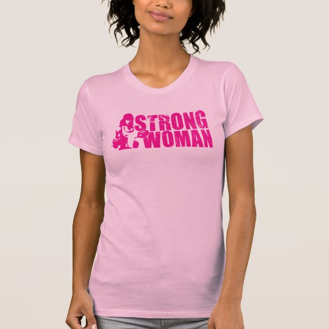 T-shirt Chemise femme forte (Devant)