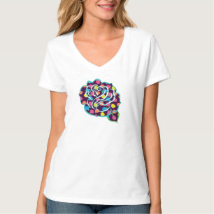 T-shirt Chemise femme Neon Roses