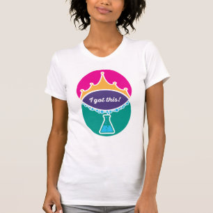 T-shirt Chemise femme princesse scientifique (en gras)
