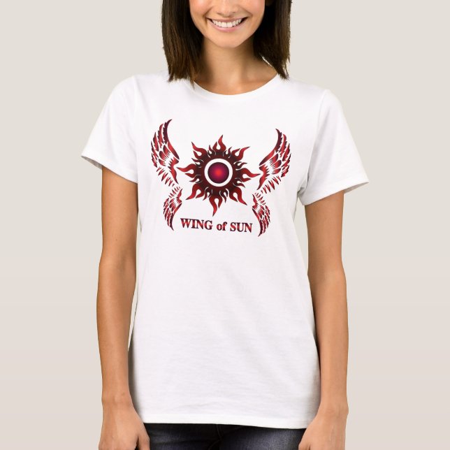 T-shirt Chemise Femme Soleil (Devant)