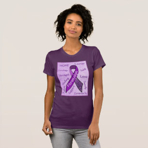 T-shirt Chemise femme violette Hope Fibromyalgia