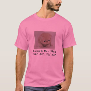 T-shirt Chemise fibro de sommeil de chaton