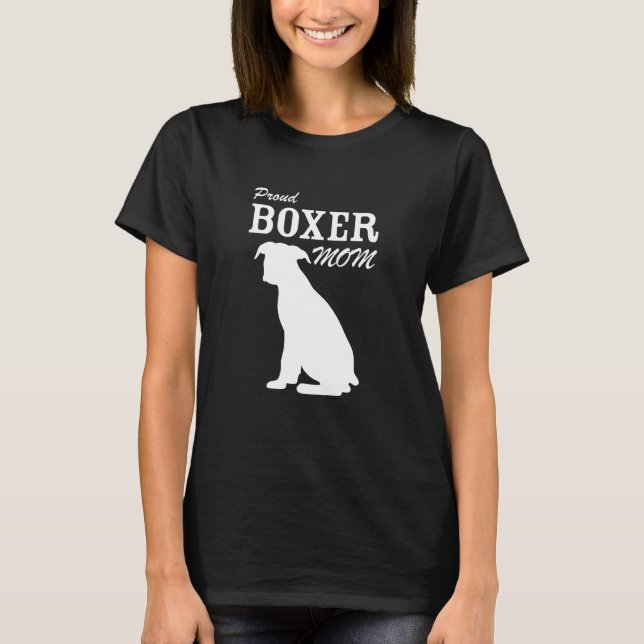T-shirt Chemise fière de maman de boxeur (Devant)