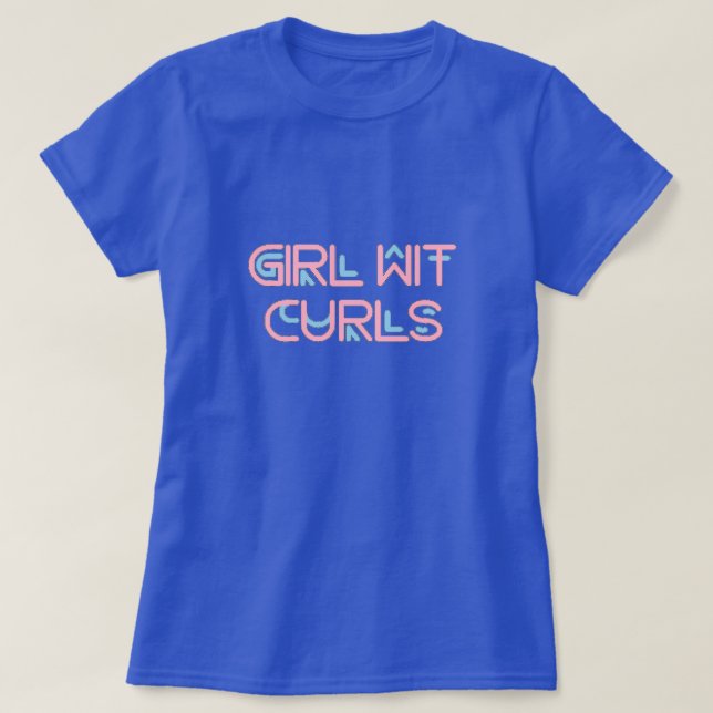T-shirt Chemise Fille Aux Boucles (Design devant)