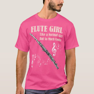 T-shirt Chemise Fille Flute Comme Une Grippe Normale Mais