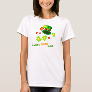 T-shirt Chemise fille irlandaise chanceuse